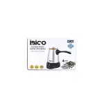 ÇELİK ELEKTRİKLİ CEZVE TÜRK KAHVE MAKİNESİ - 4FİNCAN=400ML KABLOSUZ KULLANIM- 360°DÖNER 600W MTF-002 (4745)-2