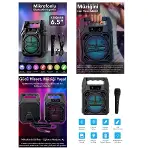6.5 INC BLUETOOTH WİRELESS MİKROFONLU HOPARLÖR - SPEAKER USB SARJLI AUX - TF - USB PS-1283 (4745)-1