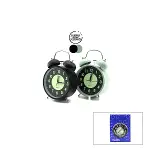 ALARM CLOCK NO-847 YUVARLAK MASA ÇALAR SAAT METAL KASA RENKLİ PİLLİ - IŞIKLI - FOSFORLU ÇAP: 11CM BGC-37 HERHANGİ BİR RENK GÖNDERİLİR (4745)-1