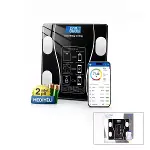 BLUETOOTH - VÜCUT ANALİZLİ DİJİTAL BASKÜL TERAZİ TARTI 180KG/50G YAĞ -SU -KAS ORAN -BMI (4745)-1