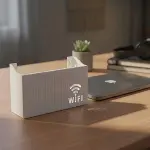 Duvar Tipi Wi-Fi Modem Saklama Kutusu(Beyaz) – Kablo Düzenleyici Router Raf Organizer (4745)-3