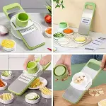 7 Farklı Bıçaklı Doğrayıcı Keskin Pratik Mutfak Rendesi Doğrayıcı (4745)-2