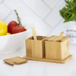 2PCS BAHARATLIK - TUZLUK AHŞAP BAMBU (4745)-2