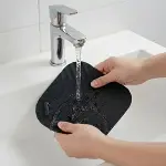 Siyah Kare Evye Gider Koku Önleyici Silikon Mat – Lavabo Süzgeç ve Haşere Engelleyici (4745)-4