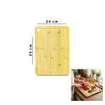 24X34X1.8CM AHŞAP BAMBU KESİM PANOSU - KESME TAHTASI (4745)-1