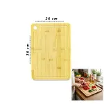 26X36X1.8CM AHŞAP BAMBU KESİM PANOSU - KESME TAHTASI (4745)-1