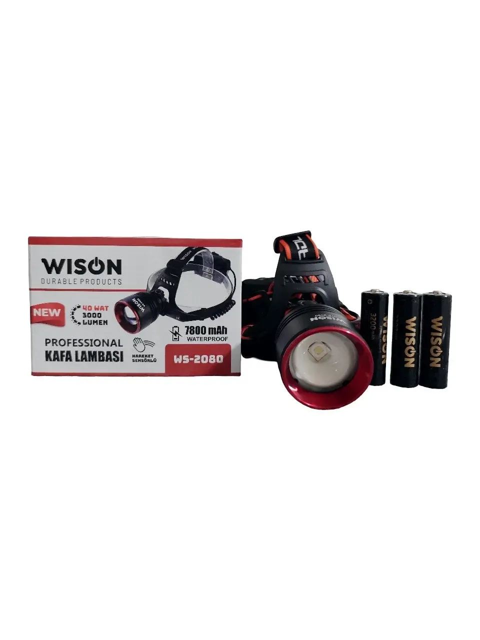 Ws-2080 Profesyonel Kafa Lambası 3000 Lümen 40 Watt (4745)-3