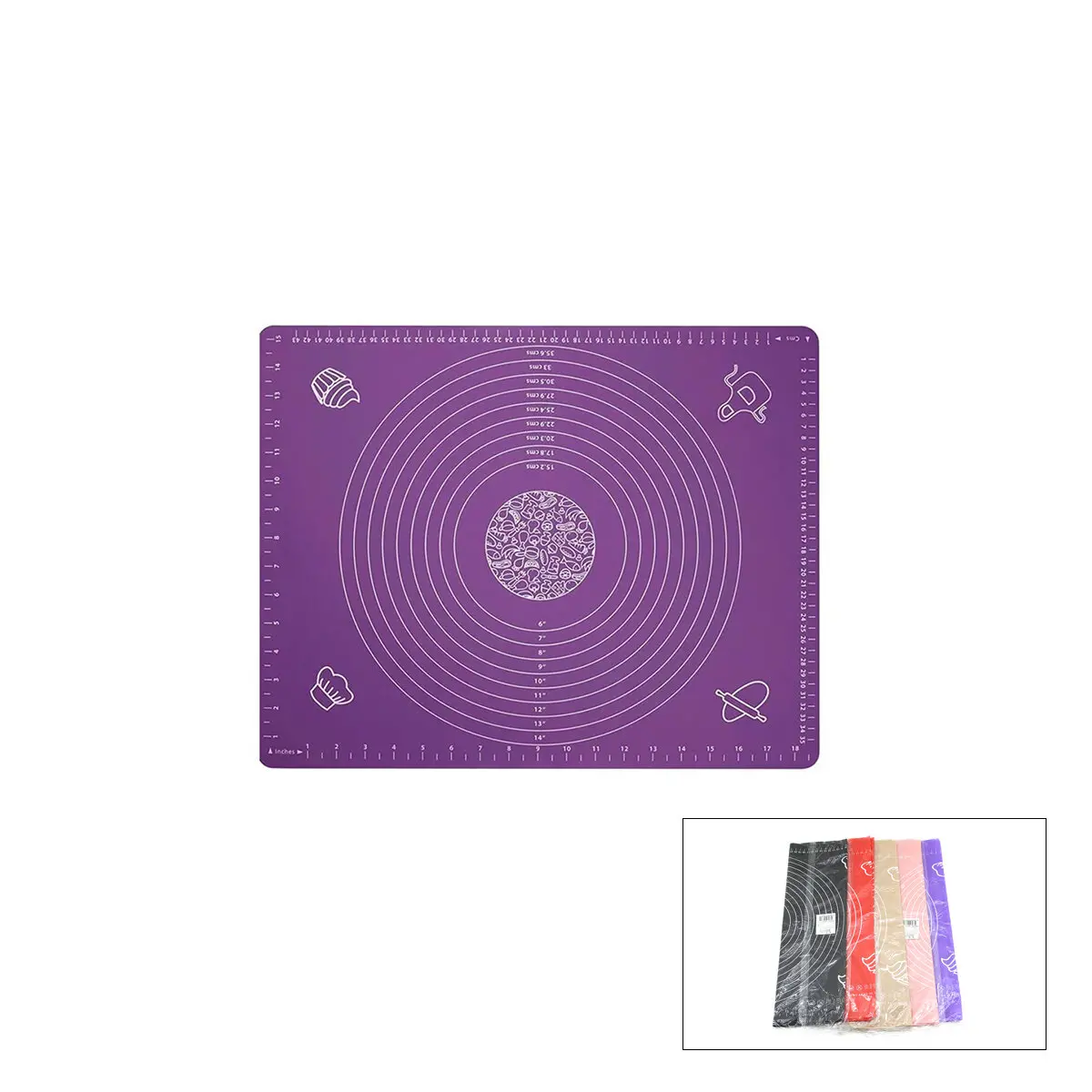 DİKDÖRTGEN 45X65CM RENKLİ SİLİKON HAMUR MATI ÖLÇEK ÇİZİMLİ 220GR HERHANGİ BİR RENK GÖNDERİLİR (4745)