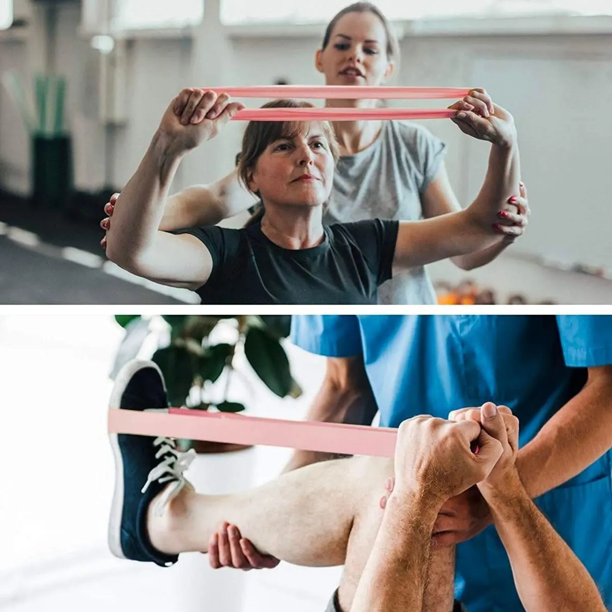 5li Egzersiz Direnç Bant Seti Pilates Crossfit Ekipmanları (4745)-5