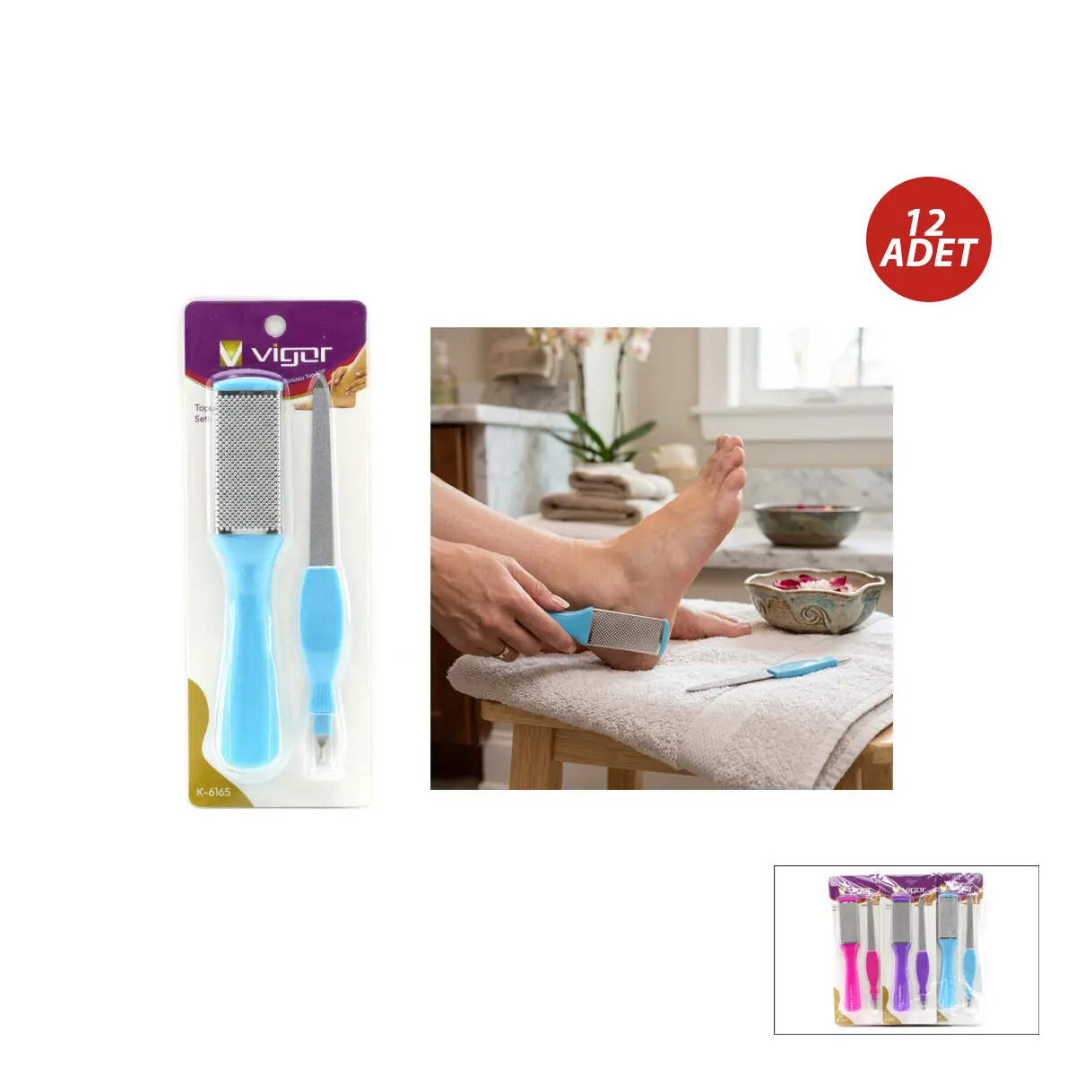 12 ADET 2PCS TINAK - TOPUK TÖRPÜ BAKIM SETİ (4745)