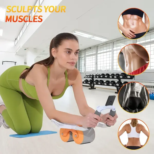 Ultimate Sup, Abs Tekerlekli Silindir, Abs Egzersizi, Silindirli Egzersiz, Fitness Ekipmanı (4745)