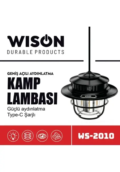 Wison WS-2010 Geniş Açılı Aydınlatma Kamp Lambası (4745)