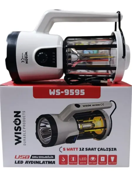 Profesyonel El Feneri & Kamp Lambası | 5W (4745)