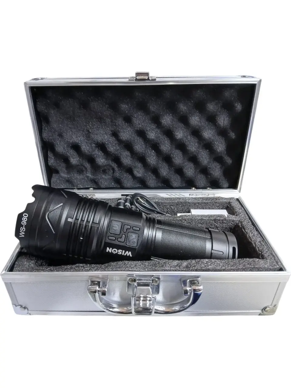 Profesyonel Zoomlu El Feneri | 60w – 7000 Lümen – 13.200 Mah – Type‑c – Metal Gövde (4745)
