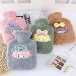 1 Litre Polar Peluş Örgülü,Kurdeleli Saçlı Kız Model Sıcak Su Torbası (4745)-1