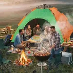 6 Kişilik Otomatik Kurulum Kamp Çadırı – Outdoor Aile, Doğa, Suya Dayanıklı Hızlı Kurulum Çadır 220x250x160 cm (4745)-2
