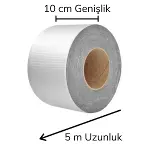 Yüksek Sıcaklık Dayanan Su Geçirmez Çatı Boru Duvar Çatlak Onarıcı Yapışkan Bant Folyo 10 cm (4745)-3