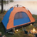 10&nbsp;Kişilik Otomatik Kurulum Kamp Çadırı – Outdoor , Suya Dayanıklı Hızlı Kurulum Piknik ve Doğa İçin Geniş Aile Çadırı 300x300x170 cm (4745)-1