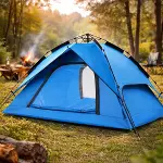 4 Kişilik Otomatik Kamp Çadırı – Çift Katmanlı, Suya Dayanıklı, Hızlı Kurulum Outdoor Aile ve Doğa Çadırı 200x200x140 cm (4745)-1