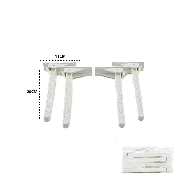 4 ADET BEYAZ SOFRA AYAK KOMPLE PLASTİK 20CM AÇ KAPA (4745)