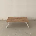 4 ADET BEYAZ SOFRA AYAK KOMPLE PLASTİK 20CM AÇ KAPA (4745)-2