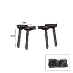 4 ADET KAHVERENGİ SOFRA AYAK KOMPLE PLASTİK 20CM AÇ KAPA (4745)-1