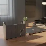 Duvar Tipi Wi-Fi Modem Saklama Kutusu(Gri) – Kablo Düzenleyici Router Raf Organizer (4745)-3