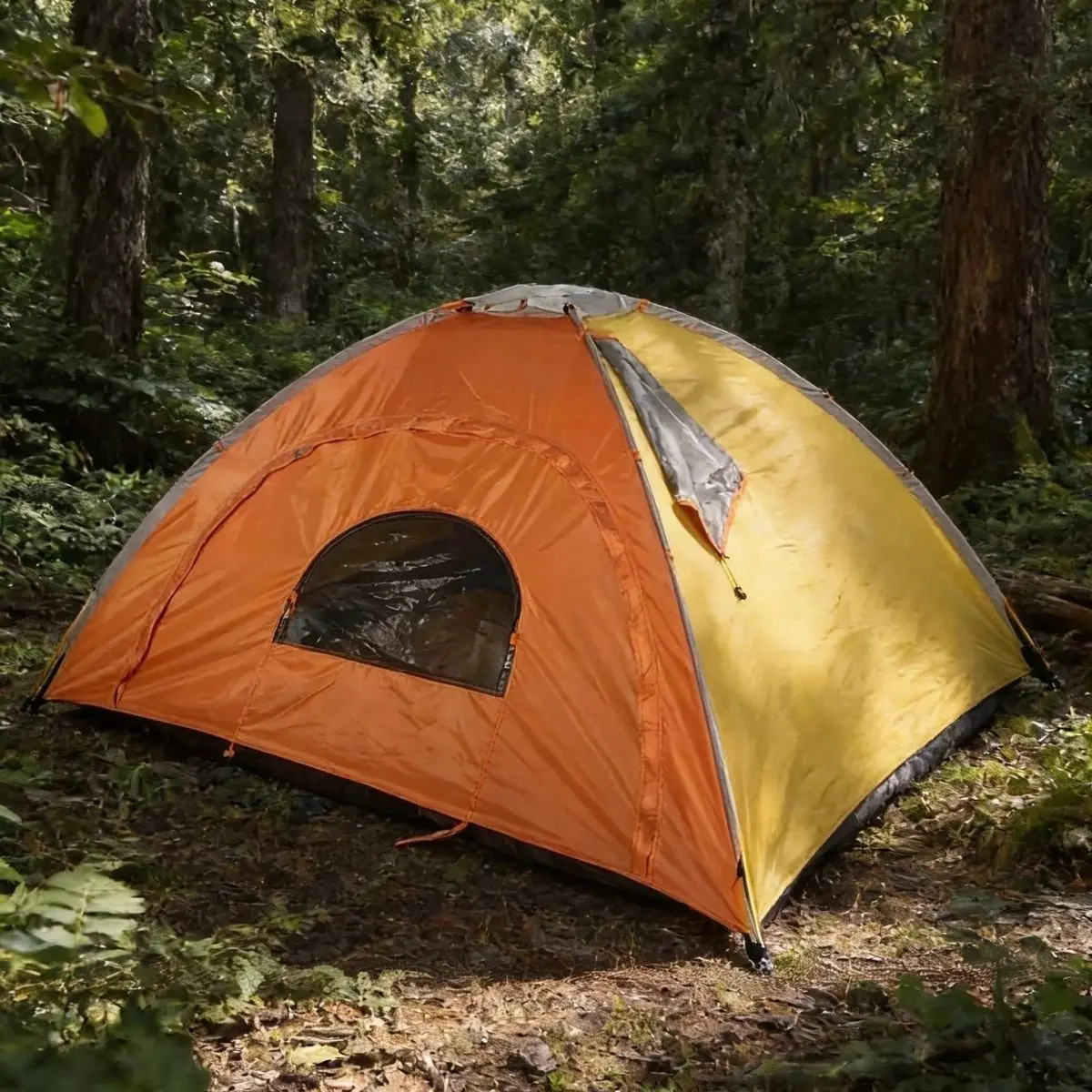 4 Kişilik Yarı Otomatik Kamp Çadırı – Suya Dayanıklı, Hızlı Kurulumlu Outdoor Aile Çadırı, Doğa, Kamp ve Piknik 200x200x135 cm (4745)