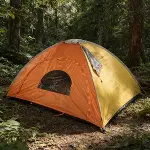 4 Kişilik Yarı Otomatik Kamp Çadırı – Suya Dayanıklı, Hızlı Kurulumlu Outdoor Aile Çadırı, Doğa, Kamp ve Piknik 200x200x135 cm (4745)-1