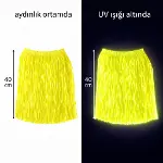 Neon Sarı Hawaii Parti Eteği 40 cm (4745)-1