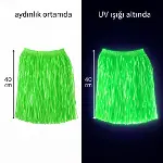 Neon Yeşil Hawaii Parti Eteği 40 cm (4745)-1