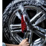 3lü Bükülebilen Peluş Detaylı Temizlik İçin Oto Jant, Egzos Temizleme Fırçası (4745)-3