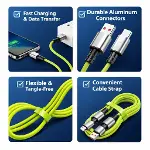 4-in-1 240W PD Hızlı Şarj Kablosu – Type-C Lightning Destekli PL-8632 (4745)-1