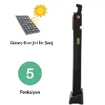5 Fonksiyonlu Güneş Enerjisi İle Şarj Olabilen 48 Ledli Işıldak,Aydınlatma PR-3838 (4745)-2