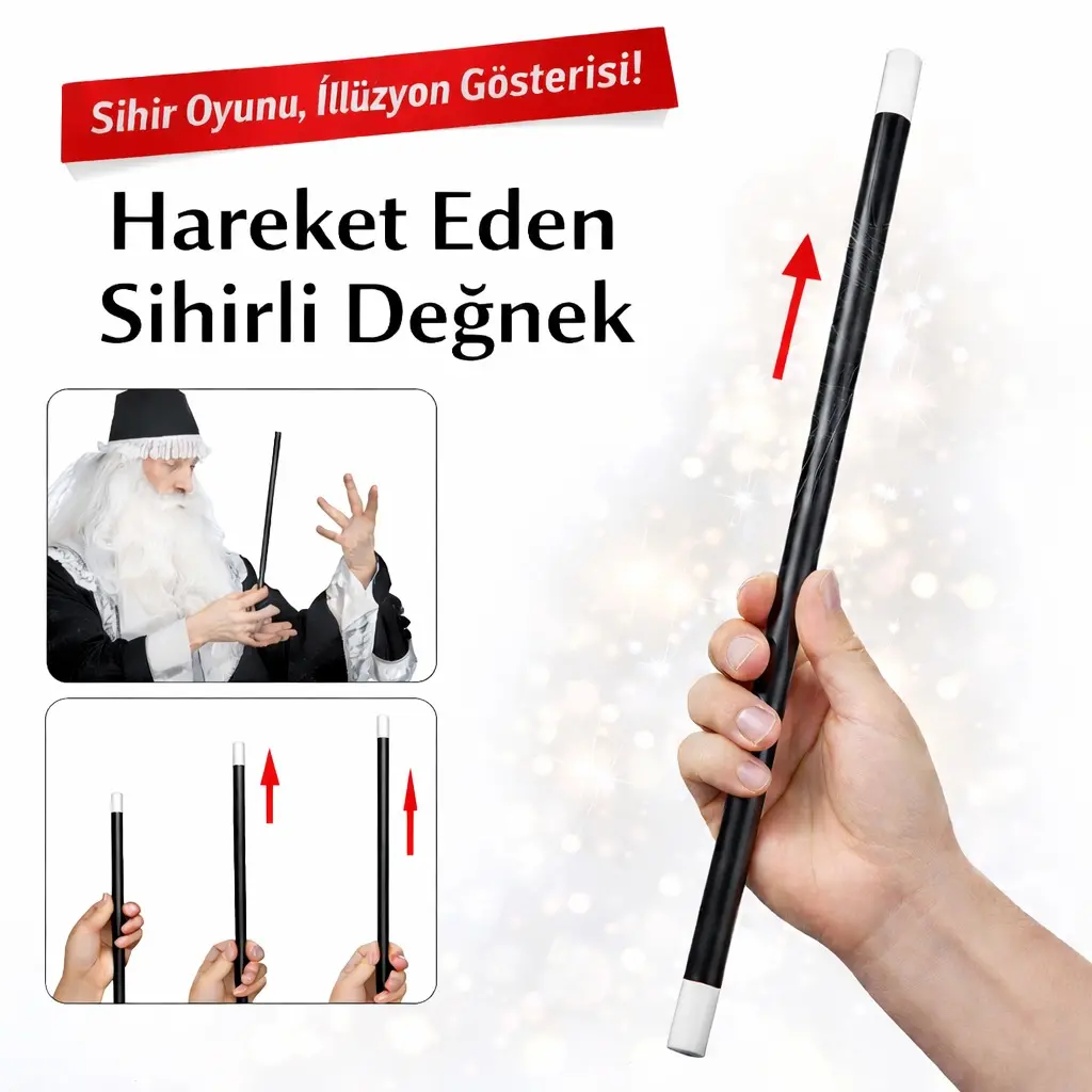 Hareket Eden Sihirli Değnek Çubuk 24 cm (4745)