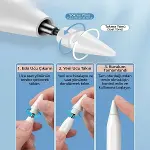 6 Adet Farklı Uçlu Universal Dokunmatik Kalem Ucu – Tablet ve Telefon Uyumlu Stylus Pen Yedek Başlıkları (4745)-3