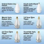 6 Adet Farklı Uçlu Universal Dokunmatik Kalem Ucu – Tablet ve Telefon Uyumlu Stylus Pen Yedek Başlıkları (4745)-5