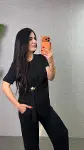 Kadın Kısa Kollu Bisiklet Yaka Yandan Toka Detaylı Viskon Iki Iplik Bluz Ve Pantolon Ikili Takım-2