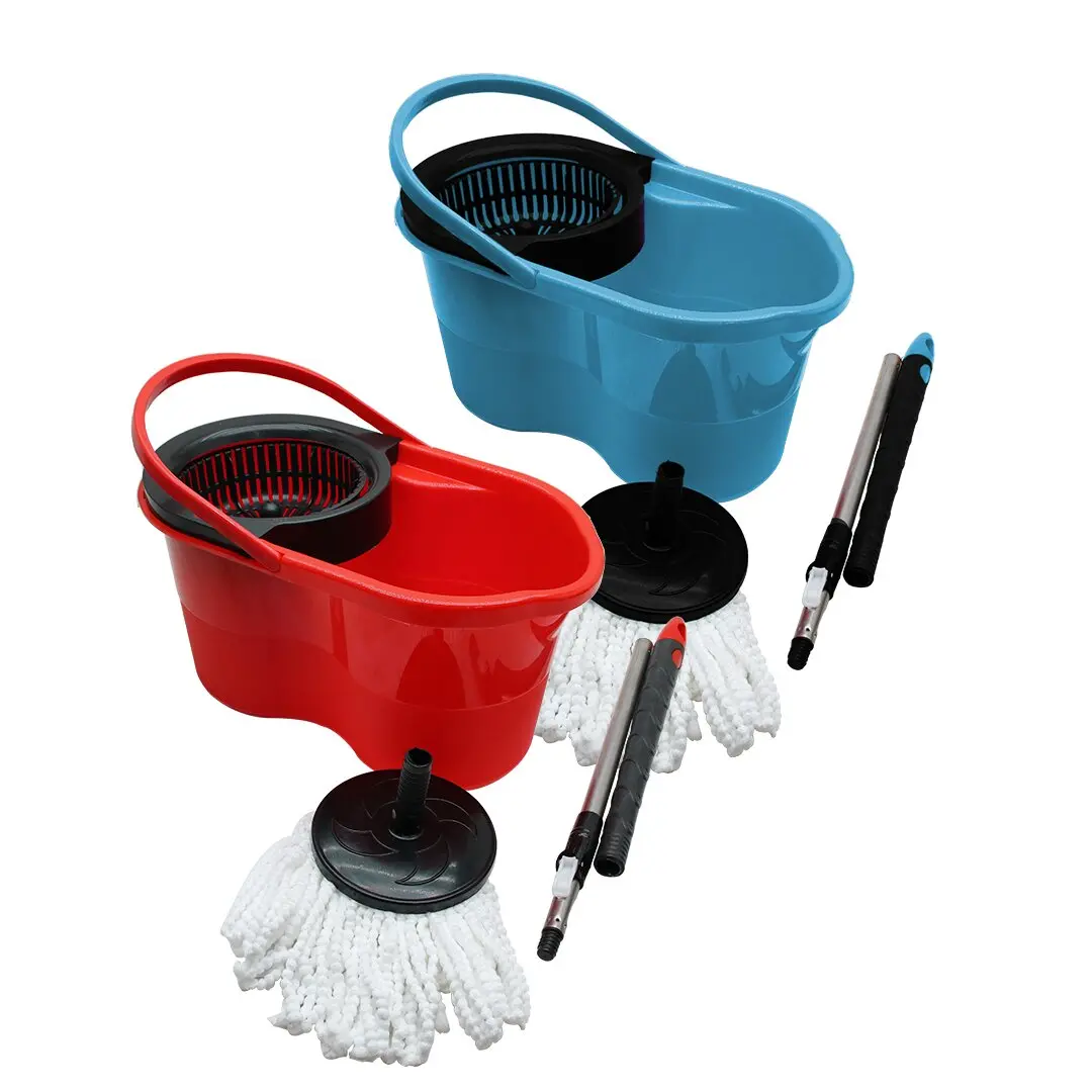 18LT---ŞİRİNK--- RENKLİ OTOMATİK DÖNERLİ KOVA MOP TEMİZLİK SETİ (4745)