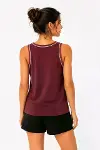 Sporcu Atlet Bisiklet Yaka Kolsuz Yazlık Atlet - Bordo-3
