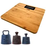 Techfit Bambu Banyo Baskülü Yüksek Hassasiyetli Darbelere Dijital Dayanıklı Terazi Tf 1065 Max 180kg (4745)-1