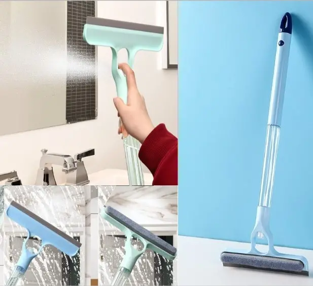 4 in 1 Spreyli Çek Çekli Camsil ve Fırça Aparatı (4745)