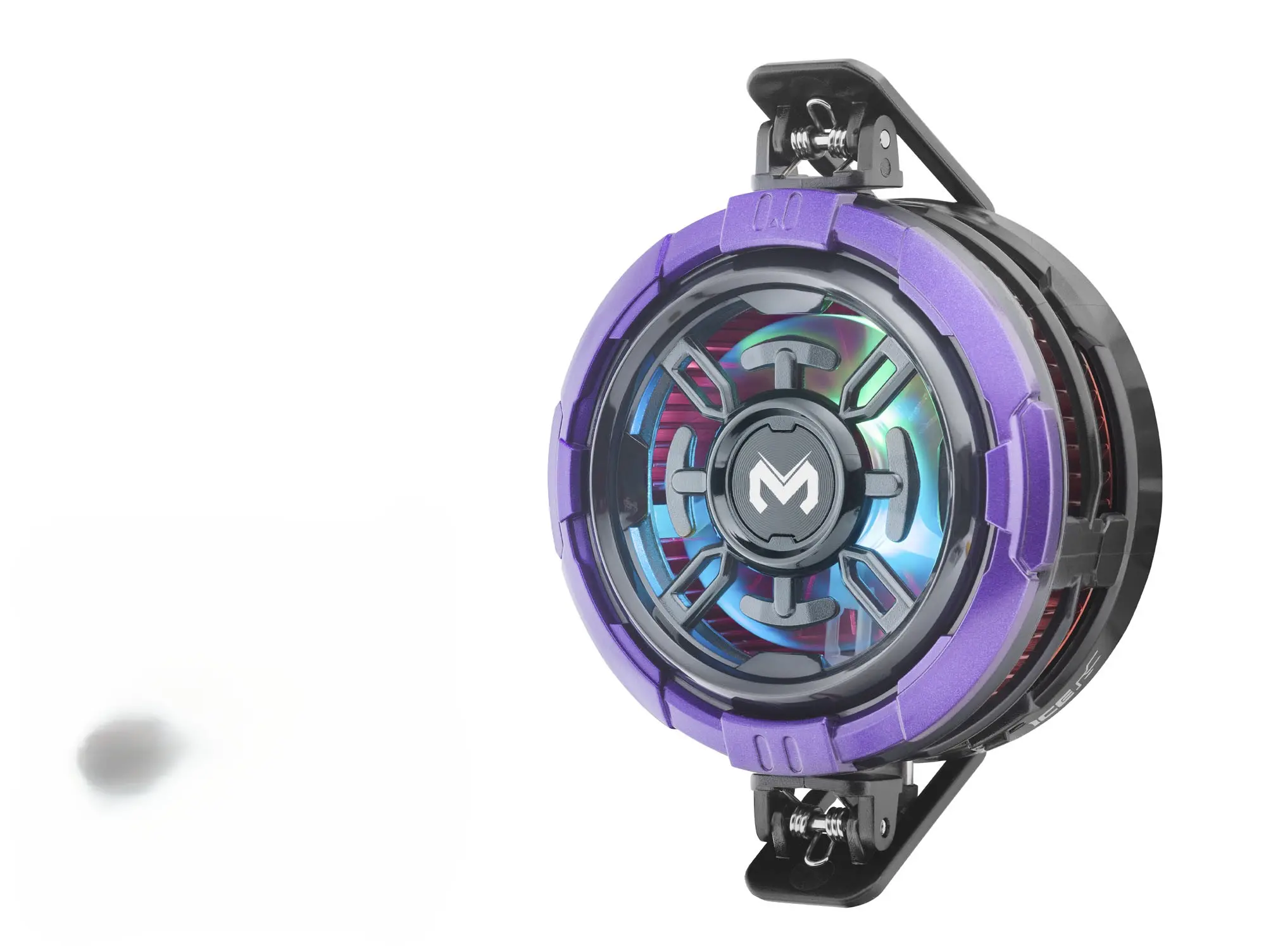 Manyetik Klipsli Telefon Soğutucu Fan Rgb Mor Siyah CX08AI