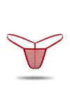 Kırmızı Transparan Tül String Tanga TM1115-3