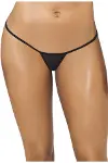 Siyah Transparan Tül String Tanga TM1114-3