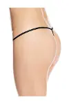 Siyah Transparan Tül String Tanga TM1114-4