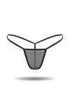 Siyah Transparan Tül String Tanga TM1114-5