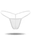 Beyaz Transparan Tül String Tanga TM0368-1
