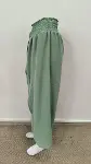 Kadın Beli Lastikli Bağcıklı önü Asimetrik Detaylı Aerobin Pantolon-6
