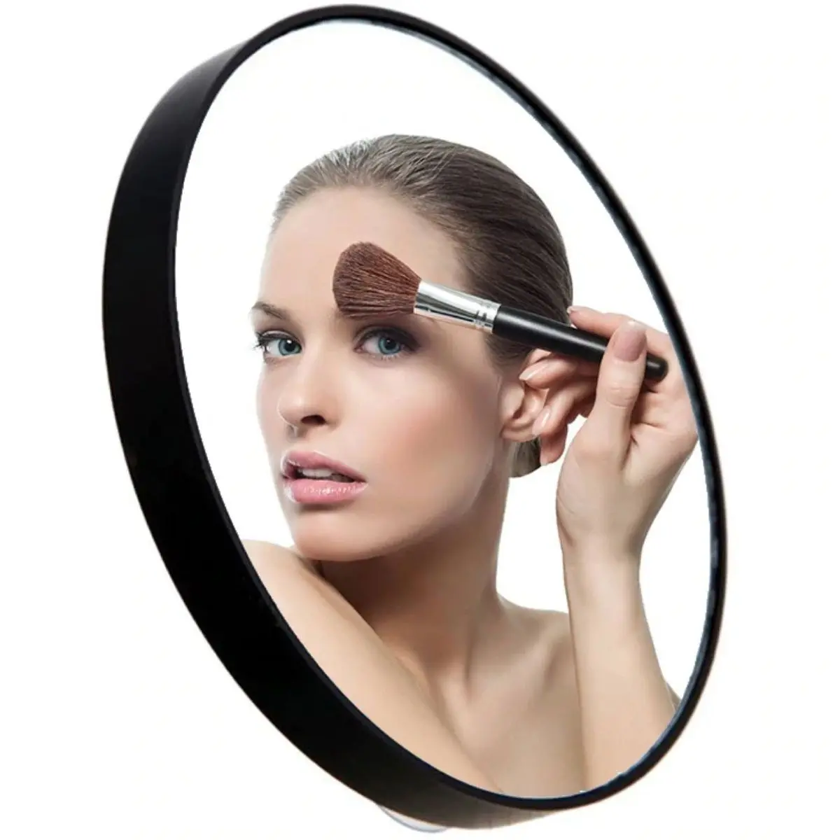 10x Büyüteçli Vantuzlu Pratik Kullanışlı Makyaj Lens Traş Aynası (4745)-3